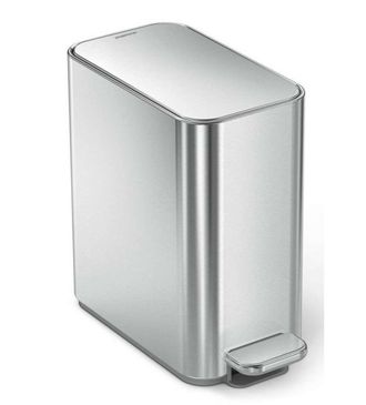 Simplehuman Papelera 5 L, Con Bolsa, Acero Inoxidable Cepillado Cw2096
