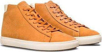 Clae Bradley Leather Mid Top Sneaker in Wheat Nubuck at Nordstrom Rack, Size 11.5