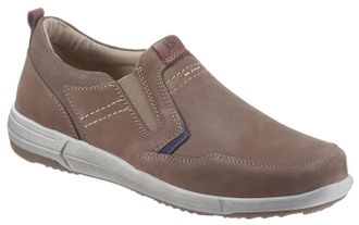 Josef Seibel Slipper JOSEF SEIBEL Enrico 04, Herren, Gr. 39, beige (taupe), Nubukleder, Schuhe Slipper, Komfortschuh, Schlupfschuh mit dezenten Kontrastdetails