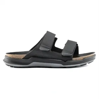 Birkenstock Mens Atacama Cork Footbed Sandals In Black