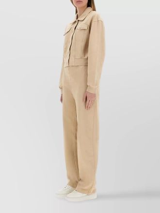 Moschino cotton relaxed-fit wide-leg trousers urban