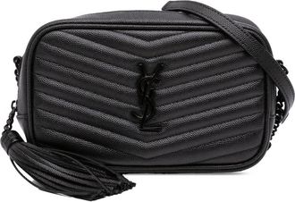 Saint Laurent Pre-owned Saint Laurent Mini Grain de Poudre Monogram Monochrome Lou Camera Bag Ladies NPBC7VA1D1JY4XFX