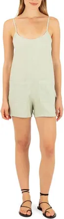 Hurley Wavy Days Romper in Seafoam at Nordstrom, Size X-Large