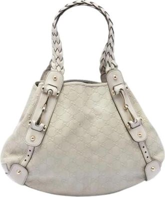 Gucci Pre-owned Pelham Schoudertas - Dames - Vintage Schoudertas - Wit - ONE Size - Leer - Vintage