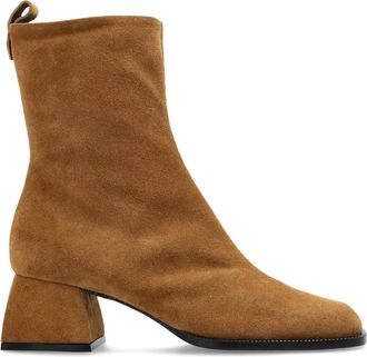 Nodaleto block-heel suede boots - women - Suede/Calf Leather/Calf Leather - 38.5 - Brown