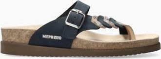 Mephisto Helenore Womens Braided Walking Sandal In Navy