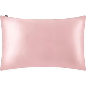 LilySilk Pure Mulberry Silk Terse Envelope Luxury Pillowcase in Pink at Nordstrom, Size Standard
