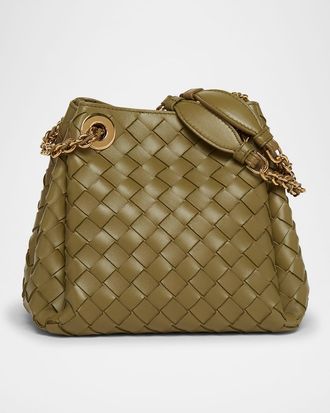 Bottega Veneta Small Parachute Leather Shoulder Bag