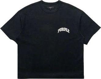 Purple slab T-shirt - Black