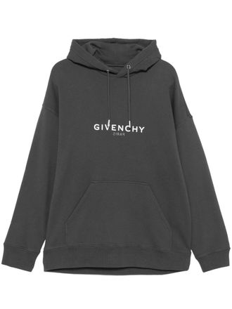 Givenchy logo-print hoodie - Black