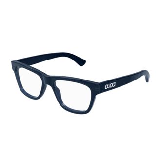 Gucci Gafas de Sol Rectangulares Crom&aacute;ticas con Efecto Glamour - Accessories - unisex - Azul - ONE SIZE