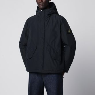 Stone Island Giacca imbottita con zip nera