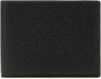 Ferragamo Embossed Monogram Wallet - male - Ferragamo - Wallets & Cardholders - Black - ONE SIZE - Accessories