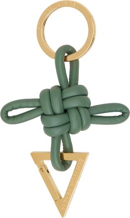 キーホルダー・キーリング *BOTTEGA VENETA* Triangle key ring travertine 619100V0050291 BOTTEGA VENETA: Triangle key ring in leather - Brown