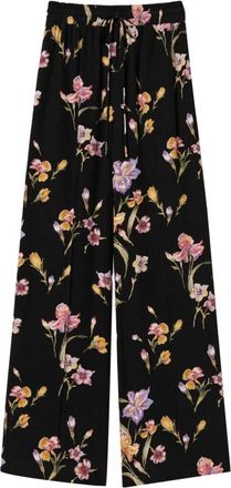 Twinset Zwarte Broek voor Vrouwen - Dames - Wijde Broeken - Zwart - M - Broeken