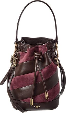 Fendi Fendi Mon Tresor Mini Leather & Suede Bucket Bag