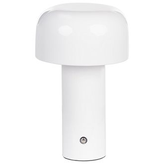 Beliani Beliani - L&aacute;mpara De Mesa Moderna Hierro Interior Exterior Blanco Besos