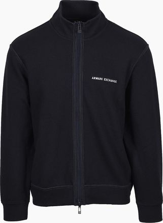 A|X Armani Exchange Mens ARMANI EXCHANGE FULL ZIP SWEATSHIRT DEEP NAVY - Size: 42