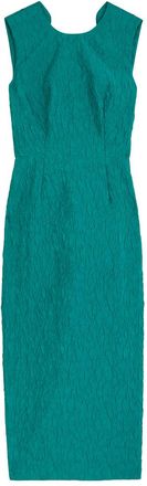 Roksanda Ilincic Surah Cloqué Midi Dress - Green - 10 (UK10 / S)
