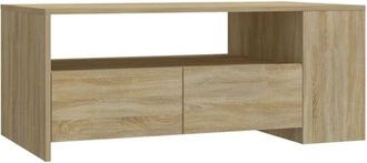 vidaXL Coffee Table Sonoma Oak 102x55x42 cm Engineered Wood Vidaxl