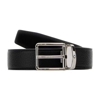 Montblanc Belts, male, Black, Size: ONE SIZE 3 cm Reversible Leather Belt