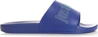 Just Cavalli Pool Slide - Heren - Sandalen - Blauw - 40 EU - Schoenen