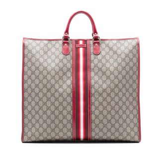 Gucci Beige GG Supreme Web Tote