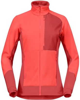 Norr&oslash;na Lofoten Warm2 Jacket Fleecejacke f&uuml;r Damen | rot