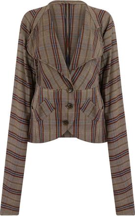 Vivienne Westwood Appetizer Jas - Dames - Blazers - Veelkleurig - M - Wol - Jassen