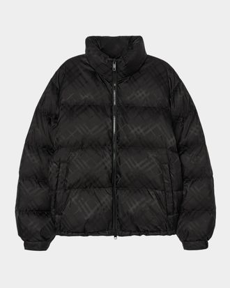 Burberry Highlands Check Down Jacket