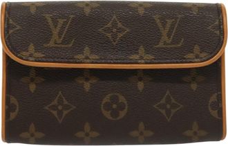 Louis Vuitton Florentine Waist Bag Monogram Canvas Brown Canvas Bag (Pre-Owned)