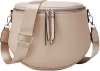 Generic Womens Large Crossbody Bag with Zipper Closure, Oval Sling Purse Bag, Adjustable Strap, Applies to Daily Errands, Casual Shopping and Urban Outings (a