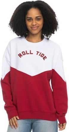 ZooZatZ Womens ZooZatz White Alabama Crimson Tide Bestie Oversized Pullover Sweatshirt at Nordstrom, Size Small