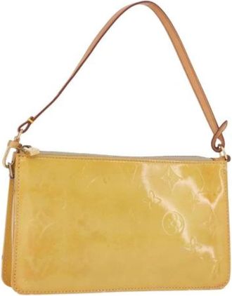 Louis Vuitton Pre-owned Accessory Pouch - Dames - Vintage Handtas - Geel - ONE Size - Leer - Vintage