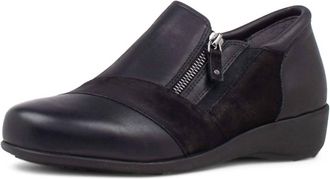 Ziera Womens Sage Xf Shoes In Black-Black Leather-Nubuck