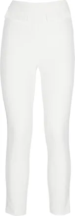 Elisabetta Franchi Ivory Pants With Logoed Pants