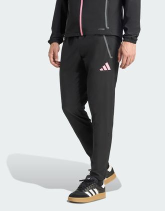 adidas Juventus Tiro 25 Competition - Pantaloni da viaggio tecnici riflettenti neri / rosa estasi-Nero