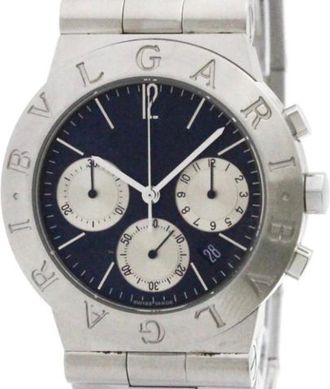 Bulgari Pre-owned Watches, male, Black, Size: ONE SIZE Pre-owned Diagono Ch35S Wristwatch