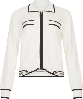 Liu Jo Cardigan con zip - Bianco
