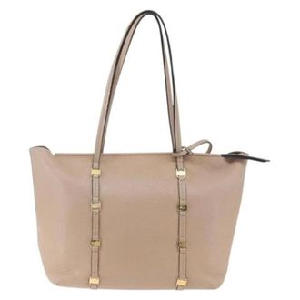 Ferragamo Pre-owned Vala tote - Dames - Pre-owned - Beige - Maat: ONE Size Leer