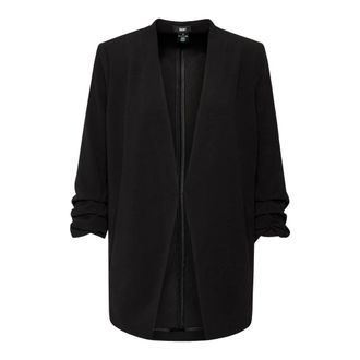 DKNY Dkny, Jassen, Dames, Zwart, M, Polyester, Open Front Jacket