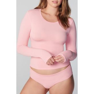 Florence By Mills Softie Cotton Blend Long Sleeve Top in Cotton Candy at Nordstrom Rack, Size Xx-Large