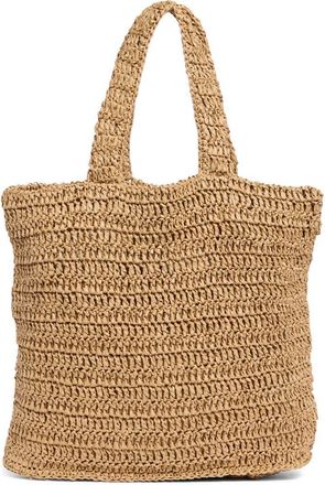 Urban Expression Straw Tote in Camel at Nordstrom Rack