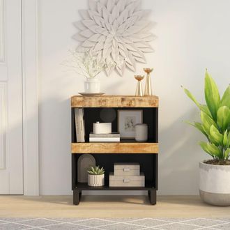 vidaXL Armario Auxiliar Madera Maciza De Mango 60x33x75 Cm Vidaxl