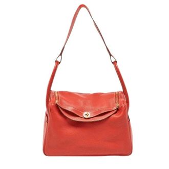 Herm&egrave;s Pre-owned Vintage Shoulder Bag - Dames - Pre-owned - Rood - Maat: ONE Size Leer