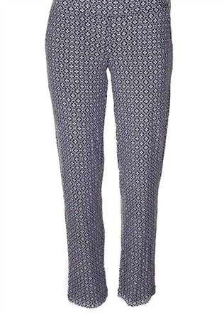 Alfani Womens Geo-Printed Knit Slim Pajama Pants In Mod Clover