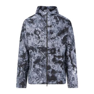 Yohji Yamamoto Light Jackets, male, Multicolor, Size: XL Windproof Black Jacket with Double Logo