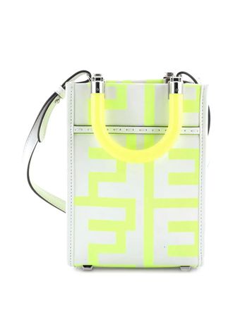 Fendi x Marc Jacobs Sunshine Shopper Printed Leather Mini tote bag - Grey