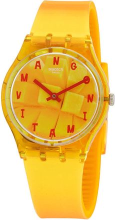 Swatch Coeur De Mangue Quartz Orange Mango Dial Unisex Watch GO119