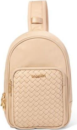 Baggallini Waverly Woven Sling in Desert Sand Woven Twill at Nordstrom